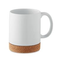 TAZZA  CERAMICA CON BASE IN SUGHERO